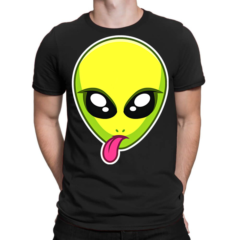 Trippy Alien Face T-shirt | Artistshot