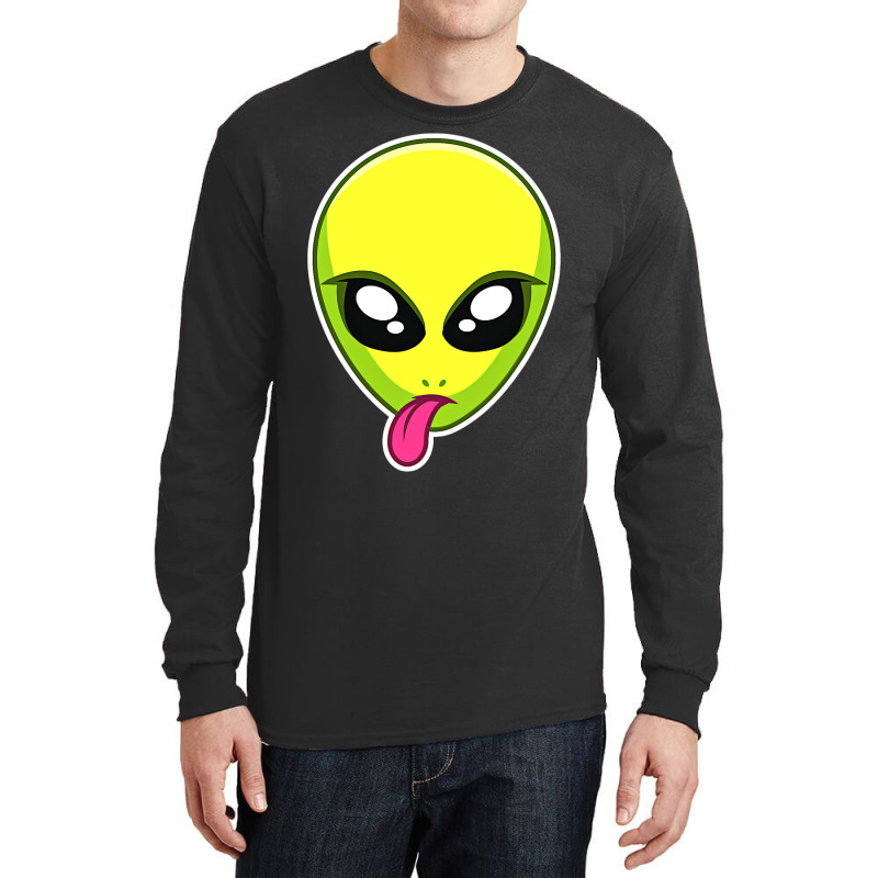 Trippy Alien Face Long Sleeve Shirts | Artistshot