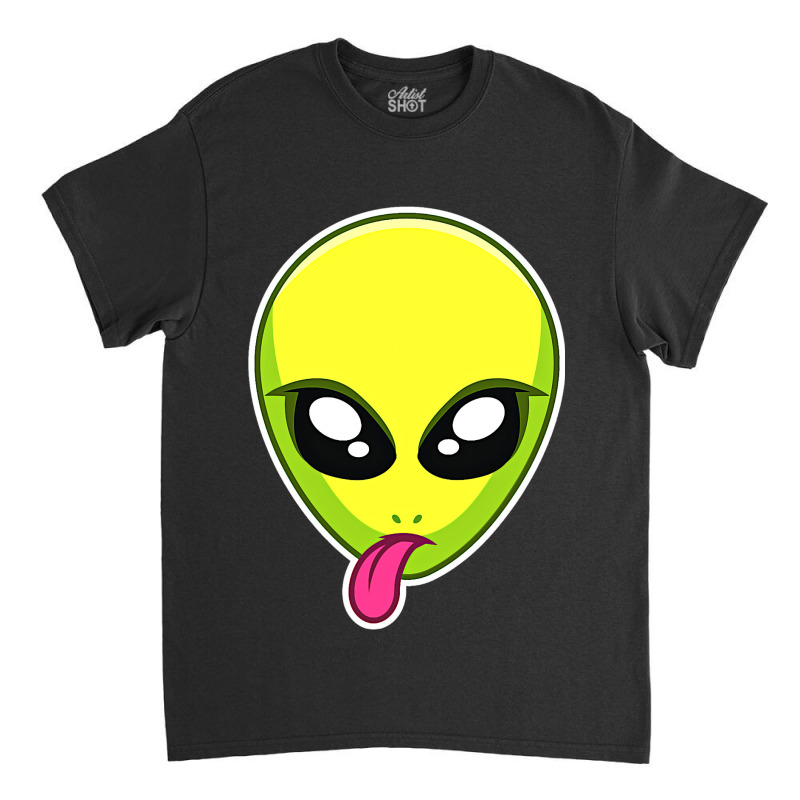 Trippy Alien Face Classic T-shirt | Artistshot