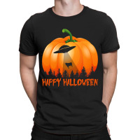 Vintage Alien Ufo Pumpkin Halloween T-shirt | Artistshot