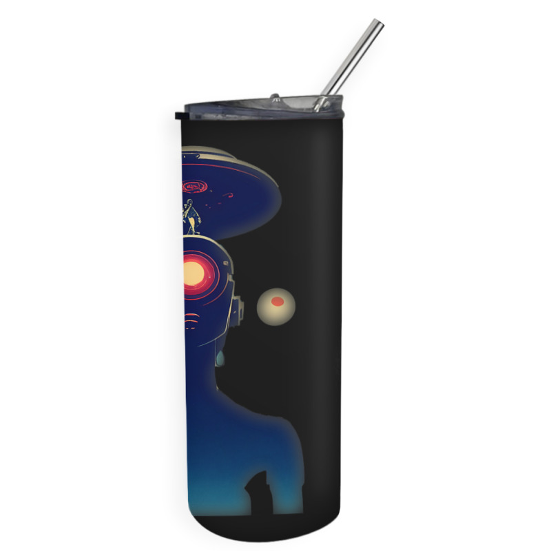 Unidentified Flying Object Portrait Scifi Alien Skinny Tumbler | Artistshot