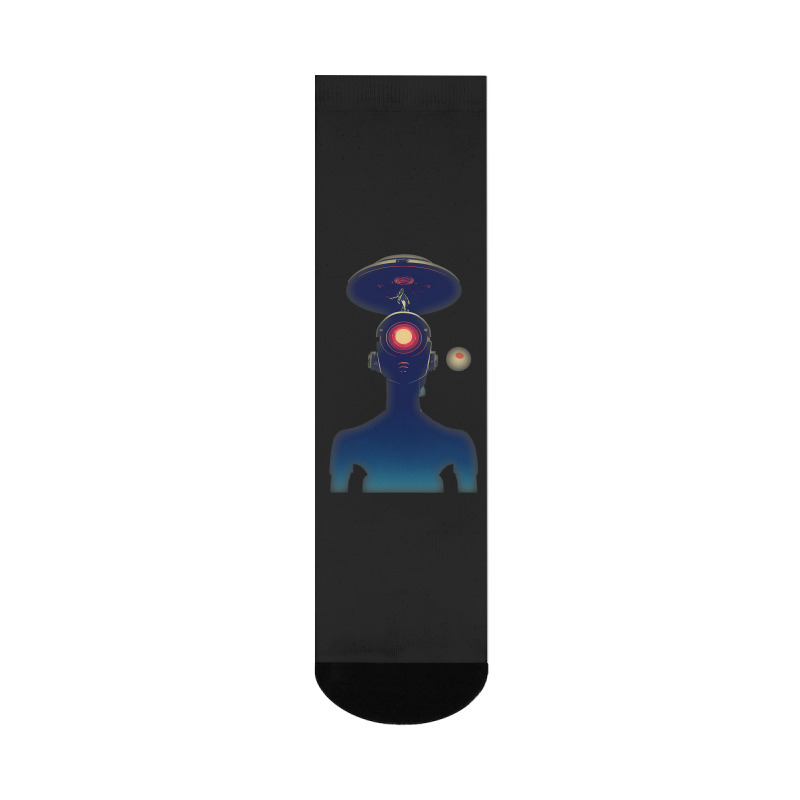 Unidentified Flying Object Portrait Scifi Alien Crew Socks | Artistshot