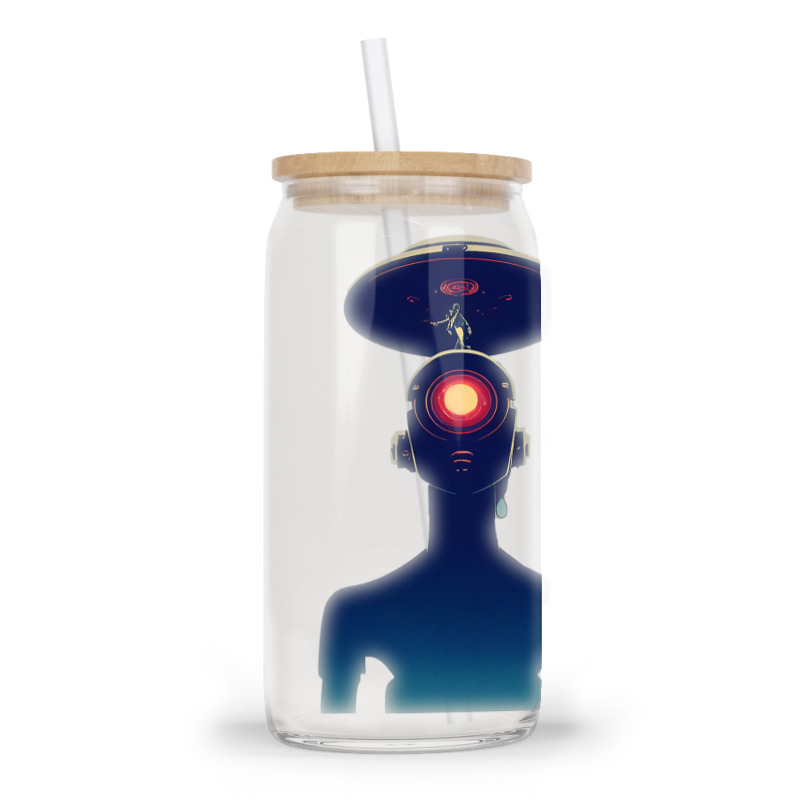 Unidentified Flying Object Portrait Scifi Alien Glass Tumbler | Artistshot