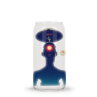 Unidentified Flying Object Portrait Scifi Alien Glass Tumbler | Artistshot