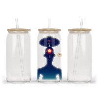 Unidentified Flying Object Portrait Scifi Alien Glass Tumbler | Artistshot