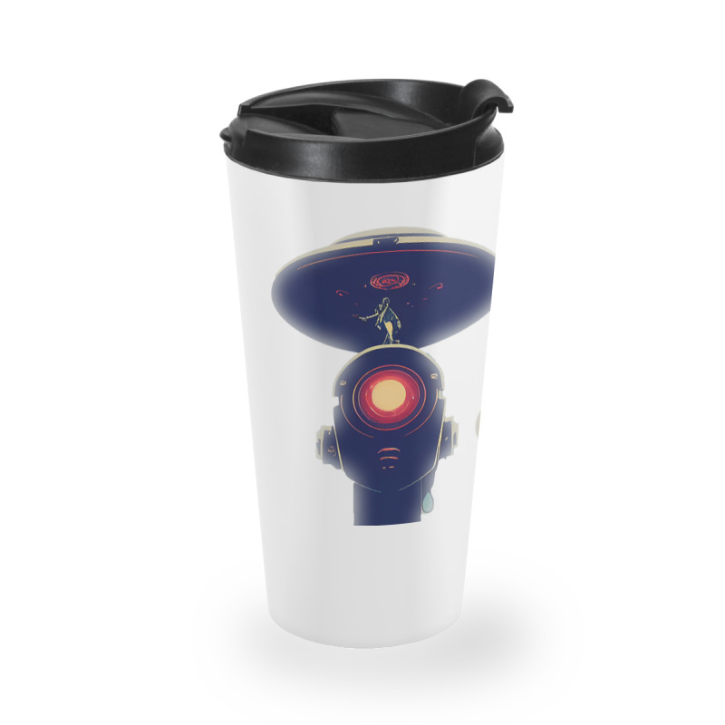 Unidentified Flying Object Portrait Scifi Alien Travel Mug | Artistshot