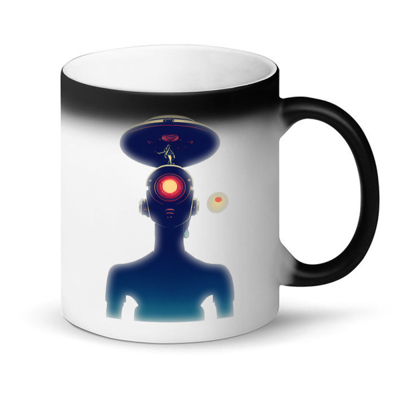 Unidentified Flying Object Portrait Scifi Alien Magic Mug | Artistshot