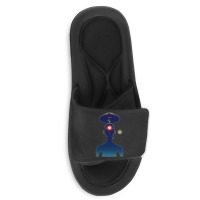 Unidentified Flying Object Portrait Scifi Alien Slide Sandal | Artistshot