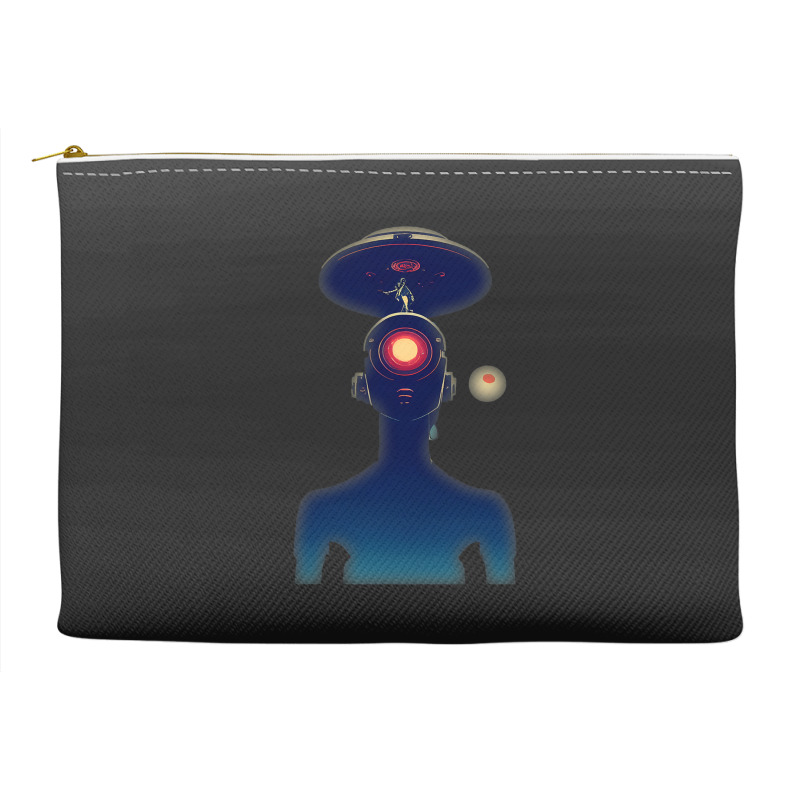 Unidentified Flying Object Portrait Scifi Alien Accessory Pouches | Artistshot