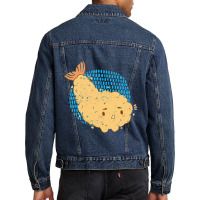 Tempura Shrimp Seafood Shrimp Men Denim Jacket | Artistshot