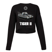 Tiger Ii Panzer Vi German Heavy Tank Ww2 King Tige Cropped Sweater | Artistshot