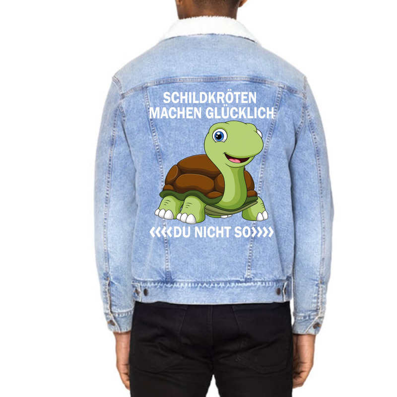 Turtles Machen Glücklich Du Nicht So Sea Turtle Unisex Sherpa-lined Denim Jacket | Artistshot