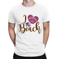 I Love The Beach Ocean School T-shirt | Artistshot