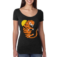 Tiger Angry Wild Women's Triblend Scoop T-shirt | Artistshot