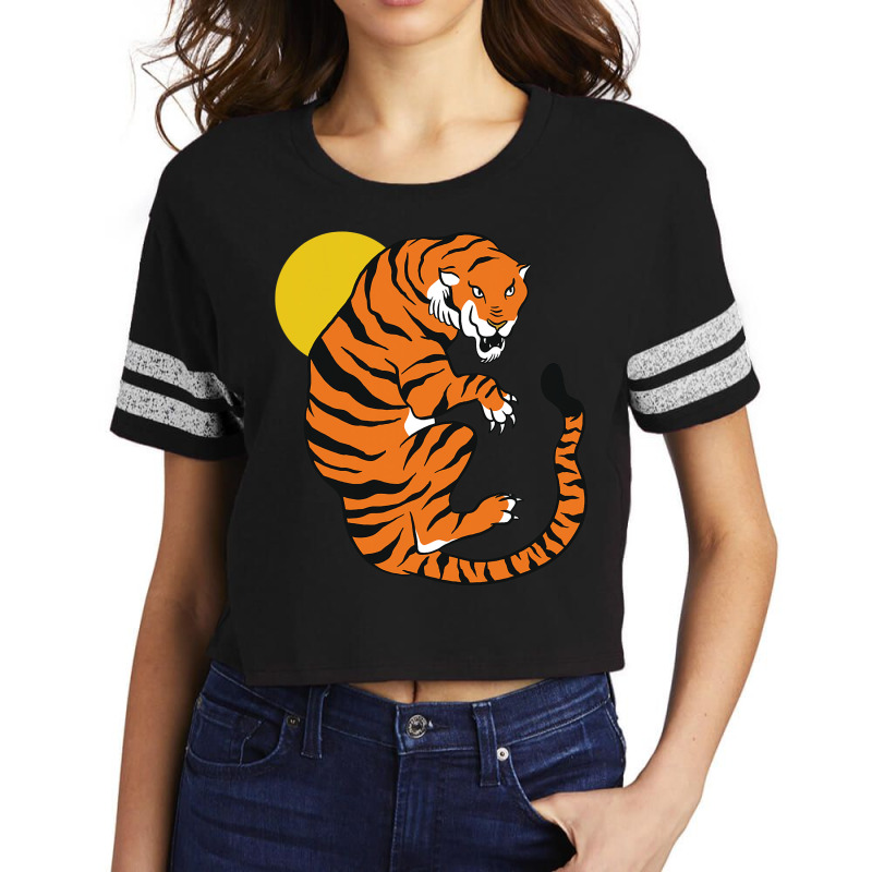 Tiger Angry Wild Scorecard Crop Tee by DilynnRinker | Artistshot