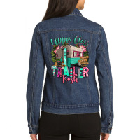 Upper Class Trailer Trash Ladies Denim Jacket | Artistshot