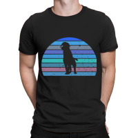 Vintage Retro Saber Toothed Tiger Dinosaur Sunset  T-shirt | Artistshot