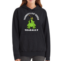 Thanksgiving Thankful And Blessed Toadally 2toad F Vintage Hoodie | Artistshot