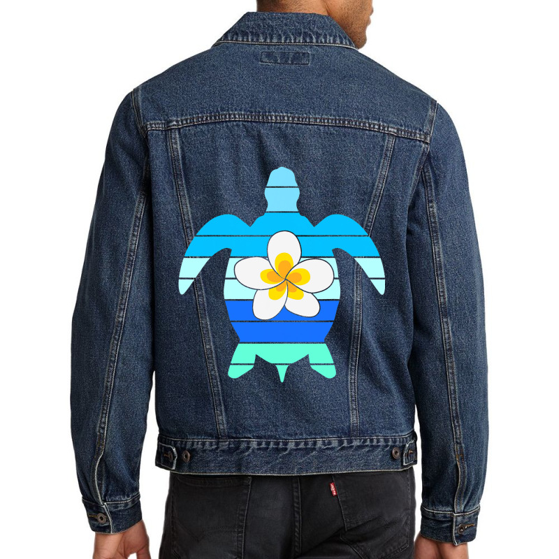 Turtle Sea Ecology Ecofriendly Earth Day Men Denim Jacket | Artistshot