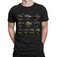 Top Ten Best Ww2 Tanks M4 Sherman Panzer Iv Tiger  T-shirt | Artistshot