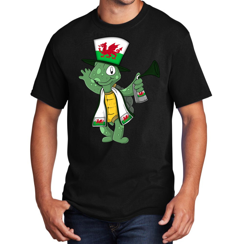 Wales Fan Turtle Basic T-shirt | Artistshot