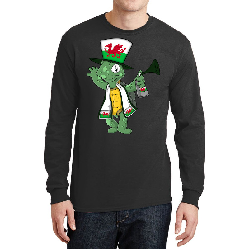 Wales Fan Turtle Long Sleeve Shirts | Artistshot