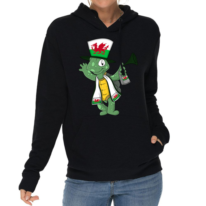 Wales Fan Turtle Lightweight Hoodie | Artistshot