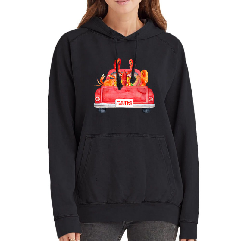 Truck Crawfish Cajun Lover Boil Babe Crawfish Seas Vintage Hoodie | Artistshot