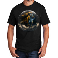 Tiger Ball Animal Print Art Animal Lovers Tiger Basic T-shirt | Artistshot