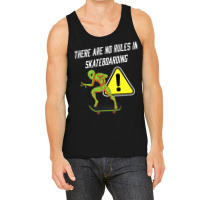 There Are No Rules In Skateboarding Alien Skateboa Tank Top | Artistshot