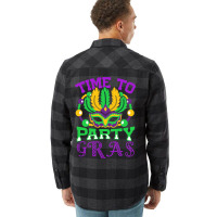 Time To Party Gras Quote For A Jewelry Maker Flannel Shirt | Artistshot