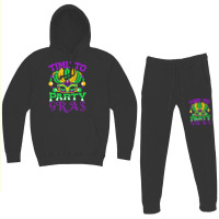 Time To Party Gras Quote For A Jewelry Maker Hoodie & Jogger Set | Artistshot