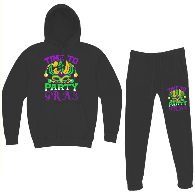 Time To Party Gras Quote For A Jewelry Maker Hoodie & Jogger Set | Artistshot