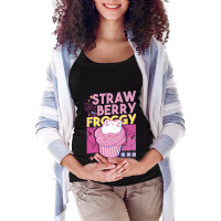 Turtle Strawberry Shell Yummy Berries Design Maternity Scoop Neck T-shirt | Artistshot