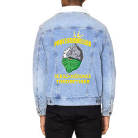 Tinfoil Hat Conspiracy Theorist Alien Humor Funny  Unisex Sherpa-lined Denim Jacket | Artistshot