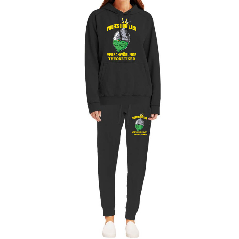 Tinfoil Hat Conspiracy Theorist Alien Humor Funny  Hoodie & Jogger Set | Artistshot