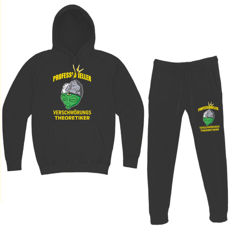 Tinfoil Hat Conspiracy Theorist Alien Humor Funny  Hoodie & Jogger Set | Artistshot