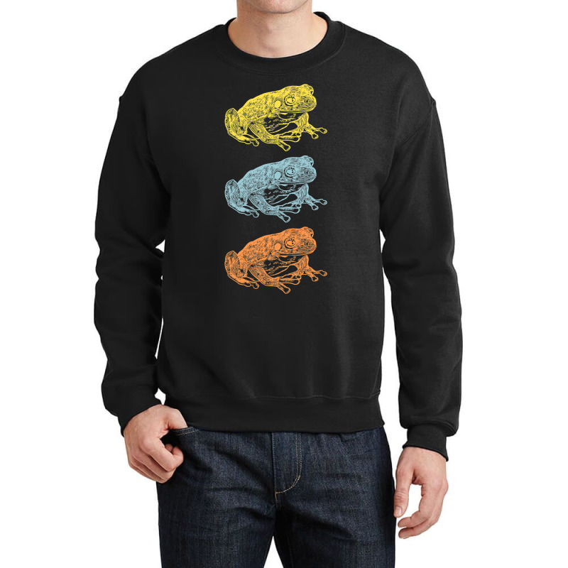 Vintage Frog Owner White Tree Frog Tomato Frog Lov Crewneck Sweatshirt | Artistshot