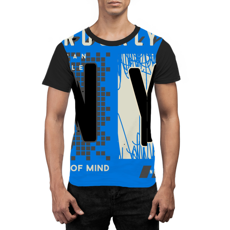 Brooklyn Urban Style Abstract Graphic Vector Print Graphic T-shirt | Artistshot