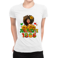 Afro Woman Juneteenth 1865 Ladies Fitted T-shirt | Artistshot