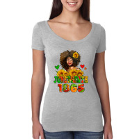 Afro Woman Juneteenth 1865 Women's Triblend Scoop T-shirt | Artistshot