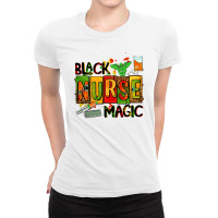 Black Nurse Magic Ladies Fitted T-shirt | Artistshot