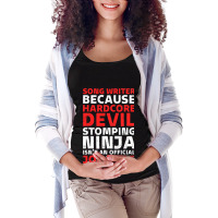 Hilarious Song Writer Stomping Ninja An Official J Maternity Scoop Neck T-shirt | Artistshot