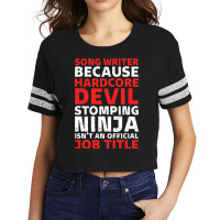 Hilarious Song Writer Stomping Ninja An Official J Scorecard Crop Tee | Artistshot