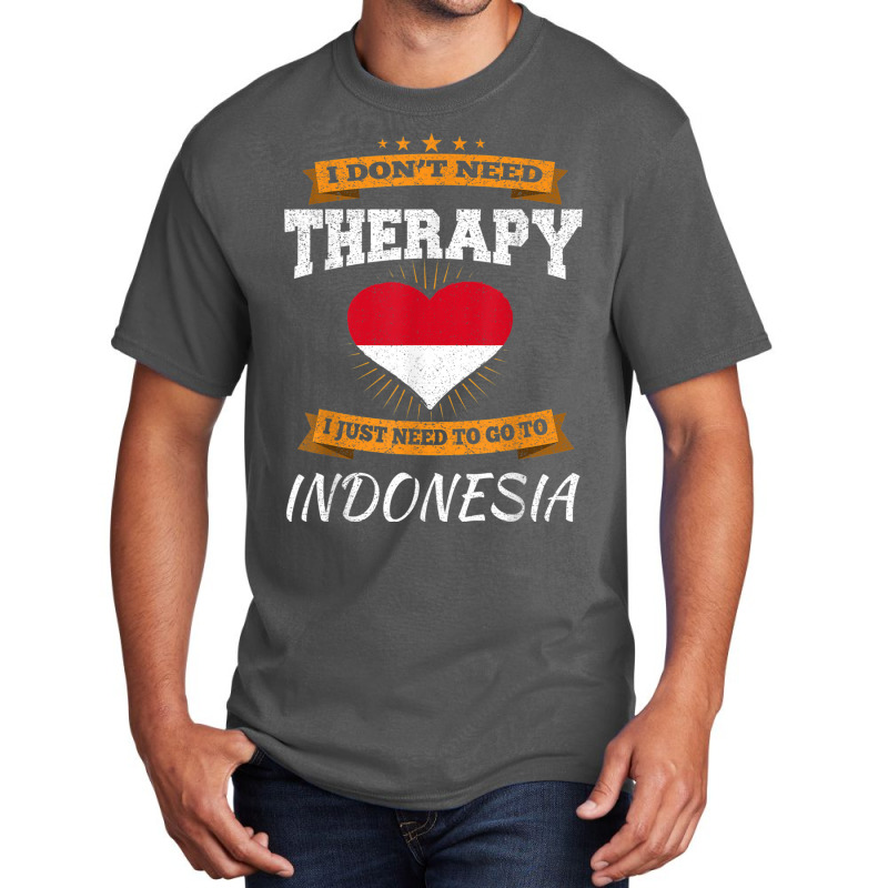 Indonesian Flag Shirt I Funny Indonesia Vacation Gift T Shirt Basic T-shirt | Artistshot