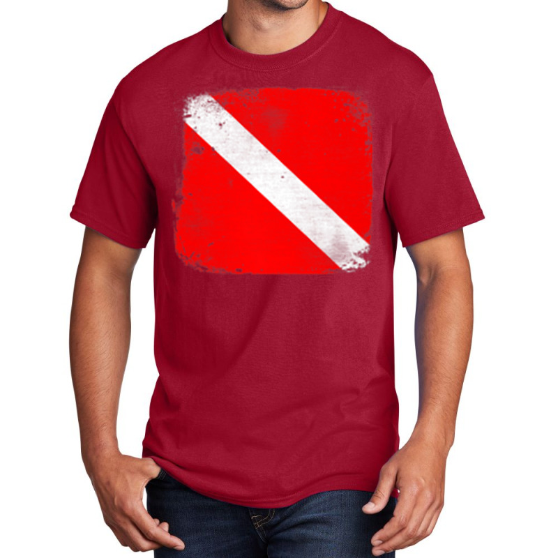 Scuba Dive Flag Divemasters Instructors Rescue Divers Raglan Baseball Basic T-shirt | Artistshot