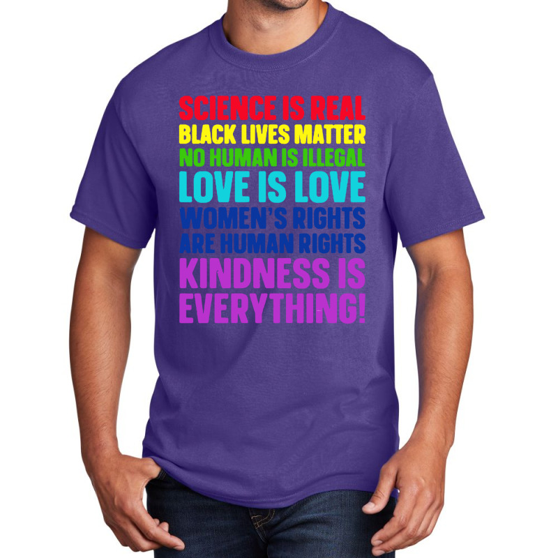 Science Is Real Black Lives Matter Basic T-shirt | Artistshot