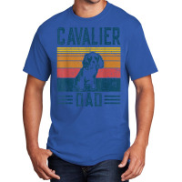 Dog  Cavalier King Charles Spaniel   Vintage Cavalier Dad T Shirt Basic T-shirt | Artistshot