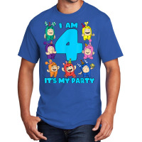 Oddbods I Am 4 Yrs Old Birthday Party T Shirt Basic T-shirt | Artistshot