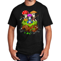 Hippie Mushrooms Fishing Forest Fungi Foraging Mycology T Shirt Basic T-shirt | Artistshot